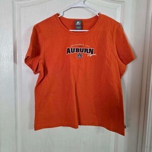 Starter Women’s Orange Auburn Tigers Short Sleeve Tshirt Sz XL. Jan-6